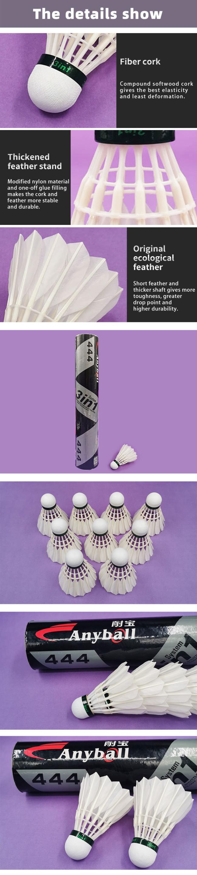 3in1 Badminton Shuttlecock Super Cost Performance Badminton Shuttlecock Best Selling Shuttles