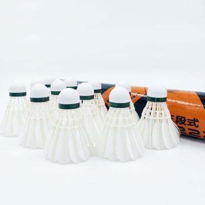 China Modified Nylon 3 In 1 Shuttlecock Hybrid Shuttles Class A Goose Feather Badminton Shuttlecock for sale