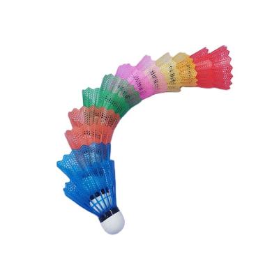 China Multi Colored Badminton Plastic Shuttlecock For Outdoor Sports Playing for sale