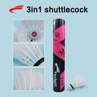 China Badminton Goose Feather Shuttlecocck For Indoor Outdoor Sport Activities for sale