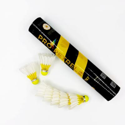 China 3in1 Hybrid Goose Feather Birdies Badminton Trainning Shuttle Feather Bird for sale