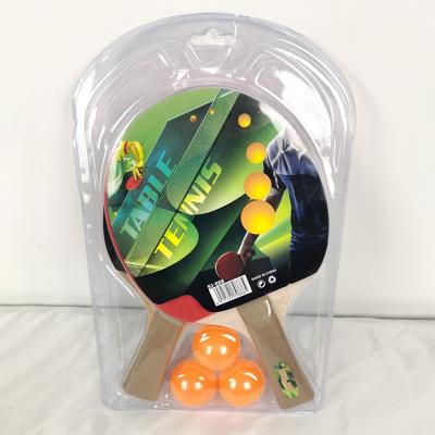 China PP Handle Table Tennis Rackets Rubber Sponge Table Ping Pong for sale
