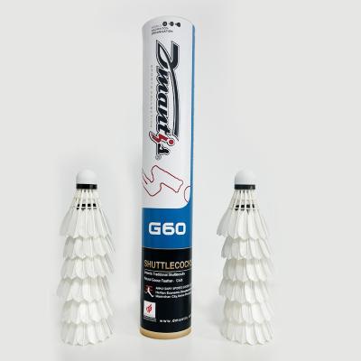 China Dmantis G60 Goose Feather Badminton Shuttlecock Durable Stable for sale