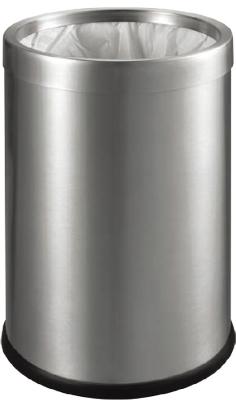 China Dustbin Matt Stainless Steel with silver removable ring for sale