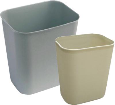 China Rectangular  plastic trash bin Fireproof single layer plastic for sale