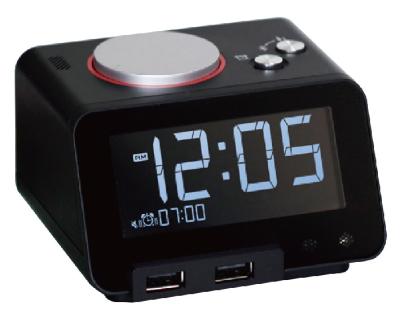 China 2W Electric Bedroom Clocks Small Electric Digital Clock 3.2 inch LCD for sale