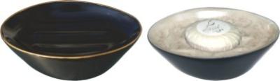 China Forma oval de la decoración de la resina del cuarto de baño del tenedor moderno de lujo del jabón en venta