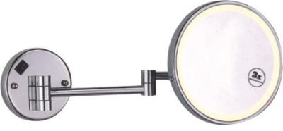 China Wall Mounted Bathroom Magnifying Mirrors Bathroom Round Mirror Adjustable Angle for sale