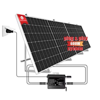 China RS485 Grid Tied Plug And Play Solar System Micro Inverter 600W ODM for sale