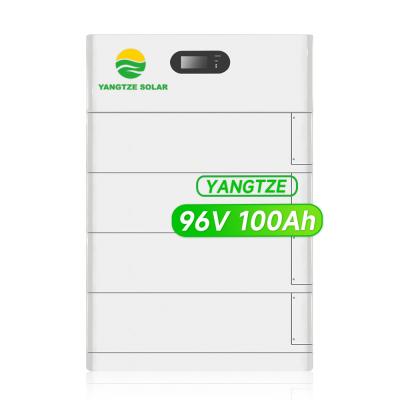 China 96V 100Ah Stackable Battery Storage Lithium Energy With Master Integrated Combiner Box for sale