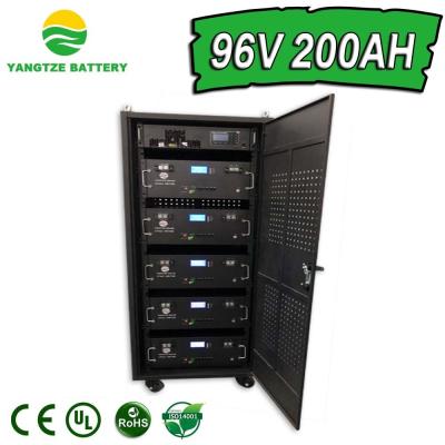 China 96V 200Ah High Voltage Lithium Battery 18650 Storage Systems 306Kgs 100amp for sale