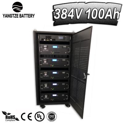 China 384V 200Ah High Voltage Lithium Battery Lifepo4 Li Ion HV 76kwh With Cabinet for sale