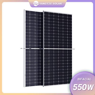 China 550W Bifacial Photovoltaic Modules PV Panel Increased 30% Extra Power for sale