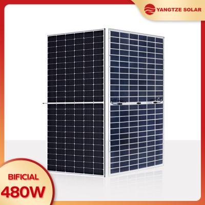 China 480w PV Mono Facial Solar Panel Module Tiger Neo N-Type Cell HJT Tech for sale