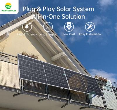 China Mono Crystalline PV Plug And Play Solar System With String Inverter 800W for sale