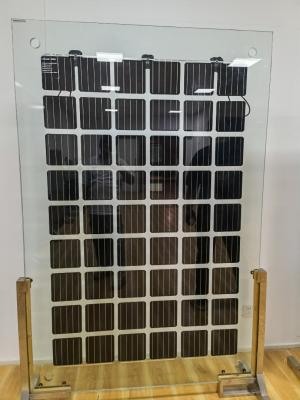 China 200W bipv painel solar preto fachada de vidro limpo para construção telhados produtos chineses à venda