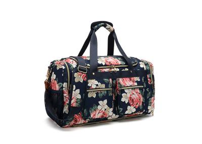 China Black Stripe Multifunctional Travel Bag Canvas Unisex OEM ODM for sale