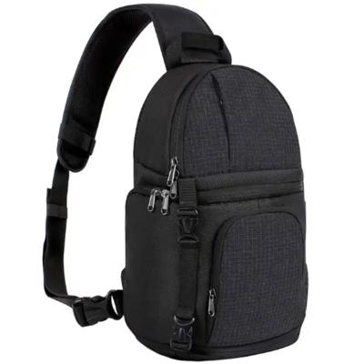 China Multi-functional Shockproof Photography Camera Soft Messenger with Tripod Holder Portable Camera Sling Bag for sale