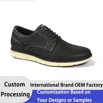 China Luxury British Style Men Dress Shoes Oxford Genuine Leather Slip-On Shoes Office Shoes en venta