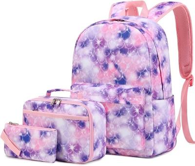 China Fish Scale Design Girls School Backpack Unicorn Children school Backpack for sale