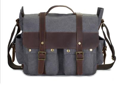 China Grey Canvas Multifunctional Camera Bag for sale
