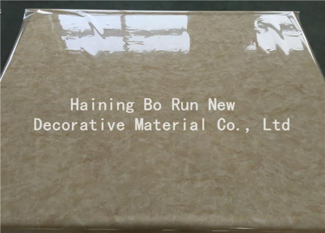 PVC decorative foil application on wall panel showing finished effect