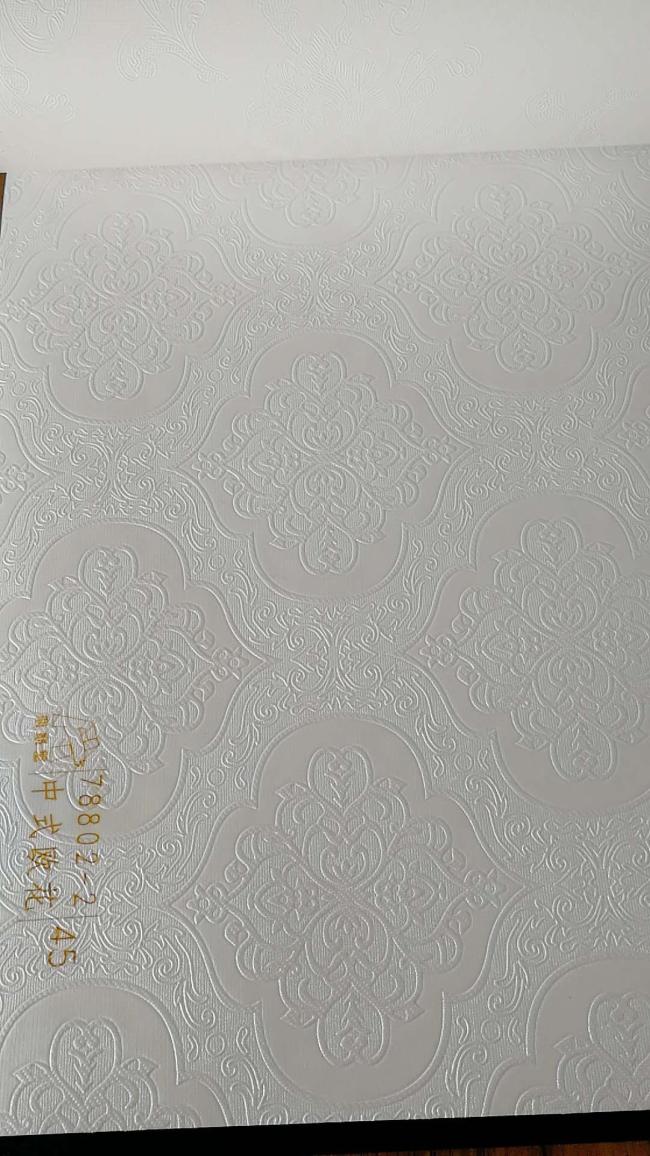 Close-up view of PVC decorative film texture and pattern details