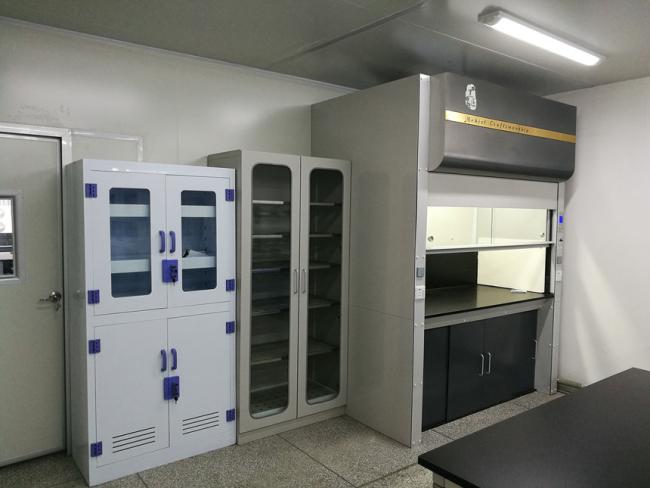 380V Water Spraying Laboratory Fume Hood Recirculating Air Flow