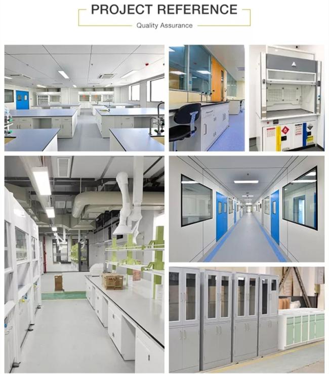 Chemistry Physics Biology Laboratory Chemical Resistance Steel Wooden Wall Bench Side Bench for School Hospital