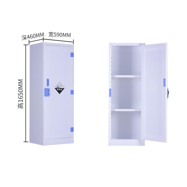 Polypropylene School Laboratory Chemical Medicine Acid Corrosive Safety Storage Cabinet with Shelves