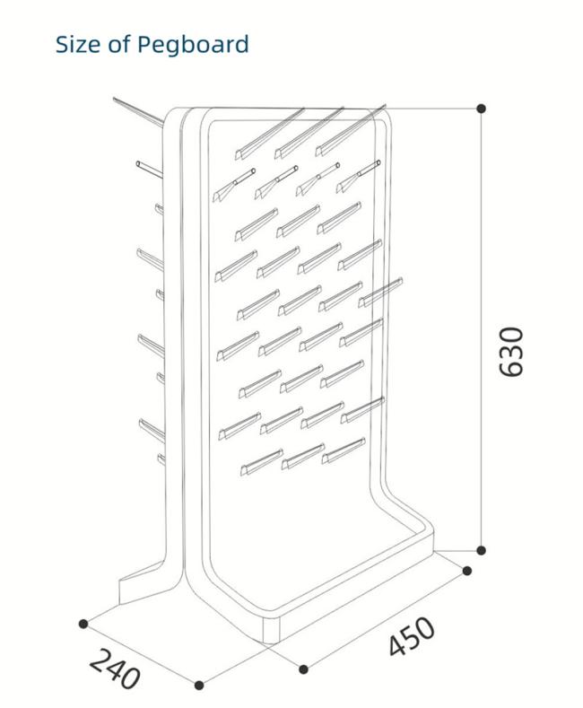 Corrosion Resistance Grey White Black Laboratory Furniture Accessories Single Face Plastic Stainless Steel Lab Drying Rack Pegboard