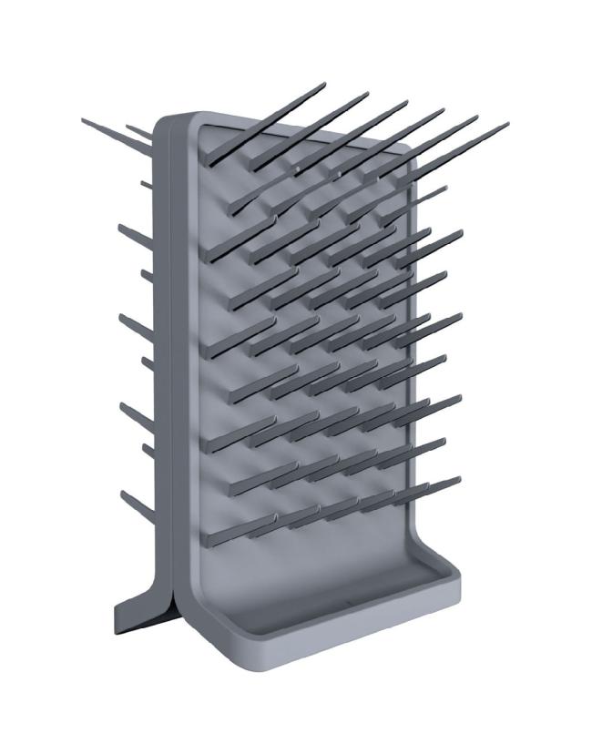 Corrosion Resistance Grey White Black Laboratory Furniture Accessories Single Face Plastic Stainless Steel Lab Drying Rack Pegboard