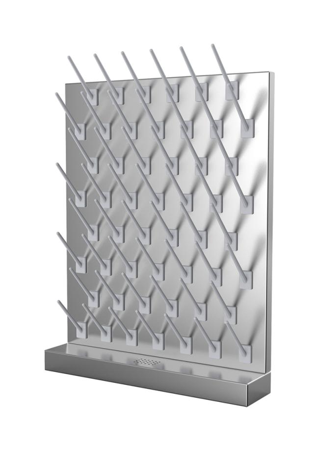 Grey White Black Corrosion Resistance Laboratory Furniture Accessories Single Face Plastic Stainless Steel Lab Drying Rack Pegboard
