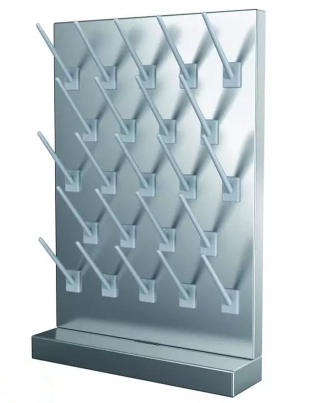 Grey White Black Corrosion Resistance Laboratory Furniture Accessories Single Face Plastic Stainless Steel Lab Pegboard Drying Rack
