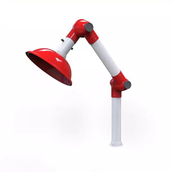 Laboratory Furniture Wall Mounted PP Stainless Steel Universal Retractable Fume Exhaust Extraction Arm for School Chemistry Hospital Research Institute