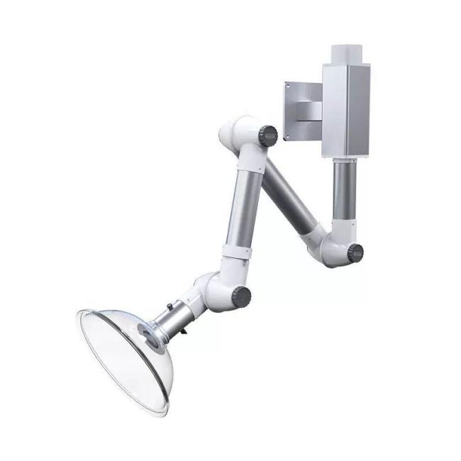 Laboratory Furniture Wall Mounted PP Stainless Steel Universal Retractable Fume Exhaust Extraction Arm for School Chemistry Hospital Research Institute