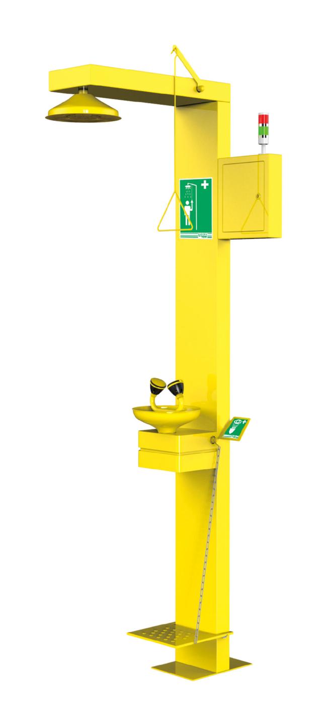 Corrosion Resistance Easy Disinfection Stainless Steel Portable Eyewash Station Emergency Safety Shower and Eye Wash