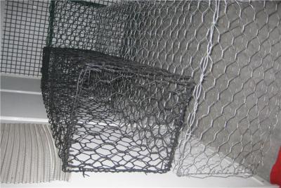 China 80x100 Hexagonal Gabion Box Twist Type Gabion Stone Cages for sale