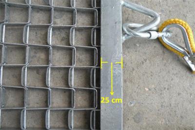 Chine Tapis de traction en acier de nivellement du sol en acier inoxydable 5 x 3 tapis de traction pour pelouse à vendre