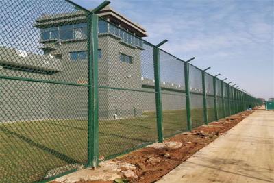 China Gi Welded Razor Wire Fence Green Barbed Wire Mesh Fencing for sale
