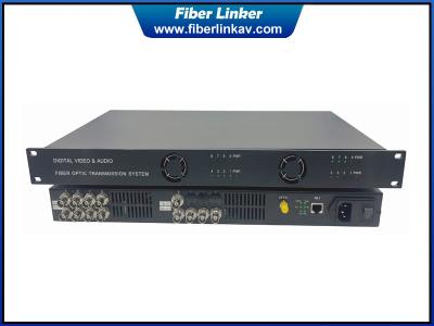 China Multiple 12G-SDI Converter over Fiber Optic Cable with CVBS and Ethernet for sale