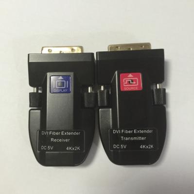 China Rattle  4K resolution DVI Fiber Optical Extender over single core fiber cable for sale