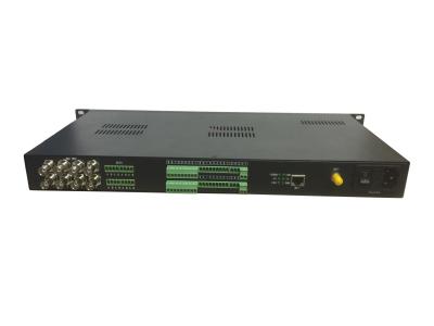 China 8-ch unidirectional SDI Fiber Extender with external audio, data and Gigabit  Ethernet for sale