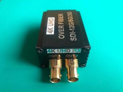 China Broadcast miniature 12G-SDI fiber optical extender compatible with 6G/3G/HD-SD for sale