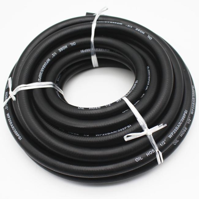 1" Anti-Static Gasoline Fiber Braided Rubber Fuel Hose For Fuel Pumps 2
