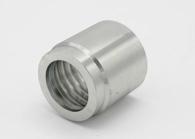 China Silver / Golden Hydraulic Hose Fitting  , Hydraulic Pipe Fittings Galvanized Zinc Appearance for sale
