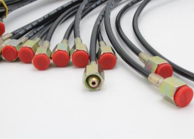 China Mangueira de alta pressão flexível do teste do revestimento vermelho com fios/reforço de fibras à venda