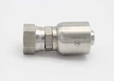 China JIC Female 74 Degree High Pressure Hydraulic Hose Fittings 316 Stainless Steel for sale