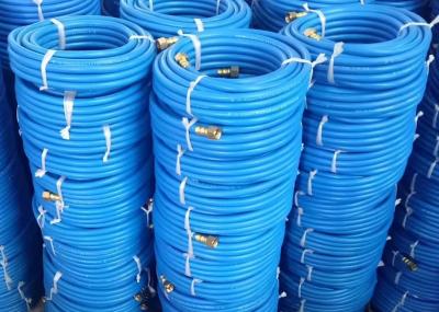 China Manguera de aire de goma azul para las herramientas neumáticas, manguera flexible del compresor de aire en venta