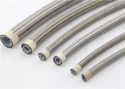 China Steel AISI 304 Over Braid Smooth PTFE Hose for Oil / Coolant for sale